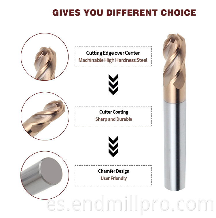 ball nose end mill for cnc machining